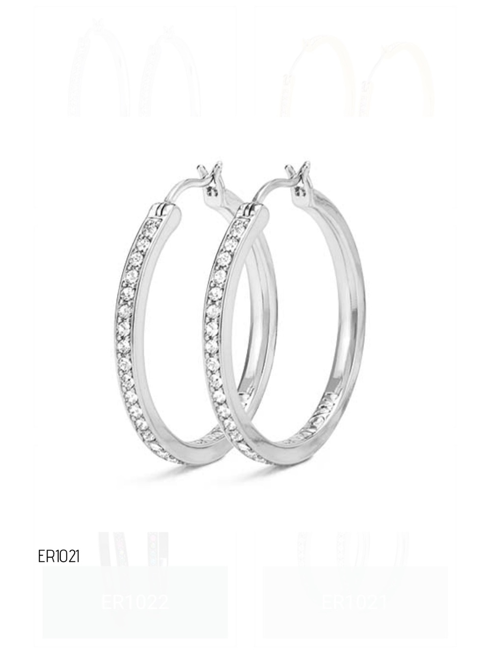 Origami Owl silver hoop earrings